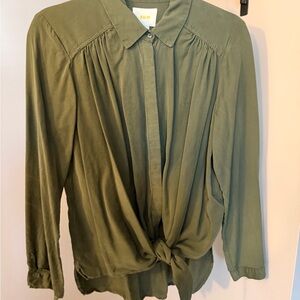 Maeve Olive Green Women's Blouse